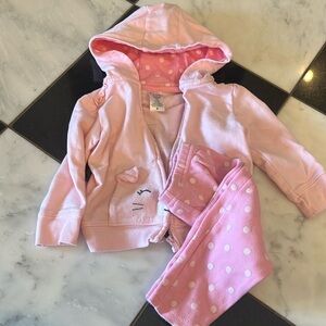 Carter's Pink Baby Outfit with Polka Dots